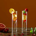Miniatyrbild 3 av 5: 4 stycken Solid Tube Creative Cocktailglas Champagnetumlare Mousserande vinglas