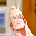 Miniatyrbillede 2 af 4: Jiji Pig Straw Cup Roterende Pig Straw Tumbler (Multiple Sakura Pig + 330 ml),