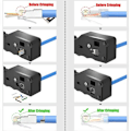 Miniatyrbillede 4 af 5: GJ671BL RJ45 Crimpeværktøj til CAT5/CAT5E/CAT6/CAT6A/CAT7 netværksstik RJ45 netværksstik Crimp og telefonstik