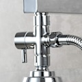 Miniatyrbillede 2 af 5: 3-vejsventil massivt messing G1/2" universalfitting til håndbruser, krom DSF007