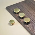 Miniatyrbilde 4 av 5: Gull håndtak knott 6 stk gull skap knott Messing håndtak knott Enkelt hull Gull håndtak knott Gull håndtak for kjøkkenskap