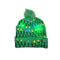 Pikkukuva 3 / 5: Led jouluhattu, valoisa jouluhattu Neulottu pipohattu Christmas string lights