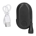 Miniatyrbillede 1 af 5: USB Genopladelig Clip-On Boglampe med Justerbar Lysstyrke og 3 Farvetemperaturer - Sort