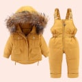 Miniatyrbilde 2 av 3: dunjakke for jenter 80cm yellow