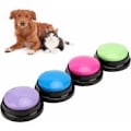 Miniatyrbilde 5 av 5: Hundeknapper, sett med 4 talende hundeknapper, hundekommunikasjonsopptaker, 30 sekunders skrivbare kjæledyrknapper, Cl-opptak