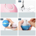 Miniatyrbilde 3 av 5: Electric Cat Toy LED Laser Funny Cat Ball, Funny Cat Stick Feather USB Lading Funny Cat Toy (Hvit),