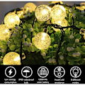 Miniatyrbild 2 av 4: Vattentät utomhus Solar Bubble Ball LED String Lights (Varmvit 7,5 m 50 Lights Åtta funktioner (1,8 cm Bubble Ball))，f