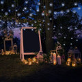 Miniatyrbild 3 av 5: 9,5 m 50 LED Solar String Lights Utomhus Små Kristallkulor Vattentät 8 Lägen Julgran String Lights