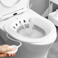 Miniatyrbilde 4 av 5: Universalt sammenleggbart badekar for eldre, gravide, hemoroiderbehandling, postpartumpleie (grå)