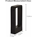 Pikkukuva 5 / 5: 7W, musta LED-valo, 300mm, vedenpitävä nurmikon valo, sopii huviloihin, puutarhoihin, pihoihin