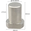 Pikkukuva 3 / 5: Pikakiinnikkeet, joissa on 4 x 20 mm:n reikäinen pöytäkoira, pöytäpysäyttimet ja puuntyöstöpenkin pikakiinnikkeet, (2 x 20 m