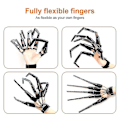 Miniatyrbillede 3 af 5: Halloween artikulerede fingre, 3d trykte led fingre