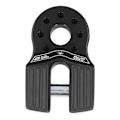 Miniatyrbilde 4 av 8: Universell Flat Vinsjesjakkel Feste 16000lb med Gummibeskyttelse for UTV, SUV, Pickup - Svart Aluminiumlegering