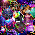 Pikkukuva 4 / 4: Disco lights 2 kpl juhlavalot lavavalaistuksen kaukosäädin