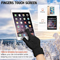Miniatyrbild 4 av 5: Vinter Touchscreen Handskar Varmstickade handskar Elastiska manschett Vinterhandskar style 4