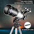 Miniatyrbillede 2 af 5: Model 30070 High Power Monocular 150X HD Astronomical Telescope, Hvid - Hvid