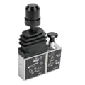 Dumbbil tippeventil 4MM pneumatisk hydraulisk manuell kontrollventil for lastebil Svart
