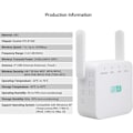Miniatyrbild 5 av 5: Vit europeisk EU-förordning Network Repeater 300M Wireless Signal Booster Network Booster,