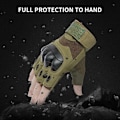 Pikkukuva 4 / 5: Huntvp Tactical Half Finger Gloves Miesten Naisten Ulkourheilu taisteluun, Armeija, Moottoripyörä, Paintball, Naamiointi, XL
