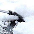 Miniatyrbilde 2 av 5: Bil aluminiumslegering teleskopisk snøbørste Isskuffe Snøfjerningsskuffe Bil Multifunksjon Vinter avising Snøskuffe