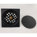 Miniatyrbilde 5 av 5: Gulvsluk for baderom i rustfritt stål forseglet gulvavløp for badekar (9,8x9,8 Circle Bounce),