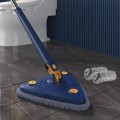 Miniatyrbilde 3 av 5: 360 graders roterende multifunksjonell rengjøringsmoppe Blue 1PC Fiber cloth