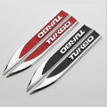 Miniatyrbilde 3 av 5: 2 stk 3d metall bilskjermmerke-klistremerke Sports Gtd-emblem logo for golf 4 5 6 7 8 Mk5 Mk6 Mk7 Mk8 biltilbehør GTD Black