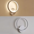 Miniatyrbilde 5 av 5: Hvit rund-tre farge Nordic ED lys stue soverom nattbord vegglampe egnet for soverom stue trapp gang AC 220V,