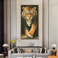 Miniatyrbillede 3 af 5: DIY diamantmaleri fuld boremaskine 5D håndlavet tiger diamantmaleri Stue soveværelse vægdekoration (50x90cm),