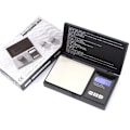 Miniatyrbillede 1 af 4: Elektronisk smykkehusholdningsvægt 0,01 g højpræcisionsvægt (500 g/0,01 g sort),