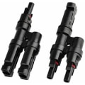 Miniatyrbild 1 av 4: MC4 Solpanel T/Y Branch Connectors Kabeldelare Connector