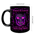 Miniatyrbillede 10 af 10: Funny Touch kaffekrus My Coffee I'll Drink It Skull 11oz Keramisk tekop til mænd Kvinder Halloween julefødselsdagsgave null - 3