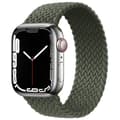 Elastisk Apple Watch-rem 42mm/44mm/45mm/49mm Mørkegrøn Mörkgrön xs