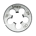 Miniatyrbild 5 av 5: 5/8''-24 högergänga HSS Tap and Die Set för gängåterställning Modell: 1 set