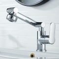 Miniatyrbilde 3 av 5: Multifunksjonell robotarmkran Universal roterende vaskkran Varmt- og kaldtvannskran galvanisering