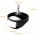 Miniatyrbilde 2 av 5: 2 stk (svart 1) robotstøvsuger tilbehør styrehjul for Xiaomi/irobot