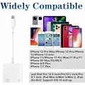 Miniatyrbillede 3 af 5: 2 i 1 RJ45 Ethernet LAN Ethernet-adapter med opladningsport, kompatibel med iPhone/iPad/iPod, understøtter alle iOS / 10/100