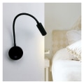 Miniatyrbillede 2 af 5: Sort varmt lys baggrundsvæglampe Indendørs afstøvningsbutik sengebordslampe, velegnet til sovesale, soveværelser, pers
