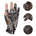 Pikkukuva 4 / 4: Kalastushanskat Naamiointi Elastic Camping Gloves XL