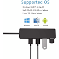 Miniatyrbild 5 av 5: USB 3.0 Hub 4 portar Ultra Slim kompatibel för MacBook, MacBook Air/ Pro/Mini, iMac, Surface Pro, MacPro, Windows bärbara datorer