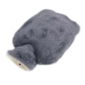 Pikkukuva 4 / 8: Pehmoinen kuumavesipullo pehmeällä kannella 2000ml Anti-Scald Double Hand Insert - Tummanharmaa