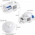 Miniatyrbillede 4 af 4: 220V mikrobølge radar sensor switch lyskontrol, velegnet til husholdningsapparater