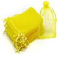 Pikkukuva 2 / 5: 100 sidepussia, joissa kiristysnyöri hedelmien suojaamiseksi yellow 20*30cm