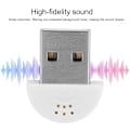 Miniatyrbillede 6 af 8: Bærbar USB Mini Studio Mikrofonadapter til PC - Hvid Lydoptagelsesmikrofon White