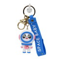 Miniatyrbilde 1 av 3: Creative Panda Cartoon Keychain Par Spaceman Astronaut Bag Nøkkelring Gave (rosa+blå),