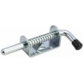 Miniatyrbilde 5 av 5: 2 stk dørlås, boddørlås, galvanisert, bolt: ?10 x 128 mm, gummigrep værbestandig med hengende dørbolt skyvedører, porter,