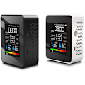 Miniatyrbillede 3 af 5: CO2-detektor Luftkvalitet CO2/HCHO/TVOC/TEMP/HUMI-detektor Temperatur fugtighedstester Kuldioxid-monitor Sort til C