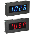 Miniatyrbillede 1 af 4: 2 digitale speedometer, rød og blå vist med fire digitale rør, rød og blå