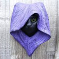 Miniatyrbillede 1 af 5: Mystisk Cat Sculpture Resin Craft Pendant (lilla),
