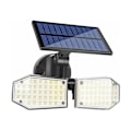 Miniatyrbillede 1 af 5: 78LED trefunktions solcelle-solcelle væglampe havelys super lys menneskekropsinduktion, til indendørs og udendørs